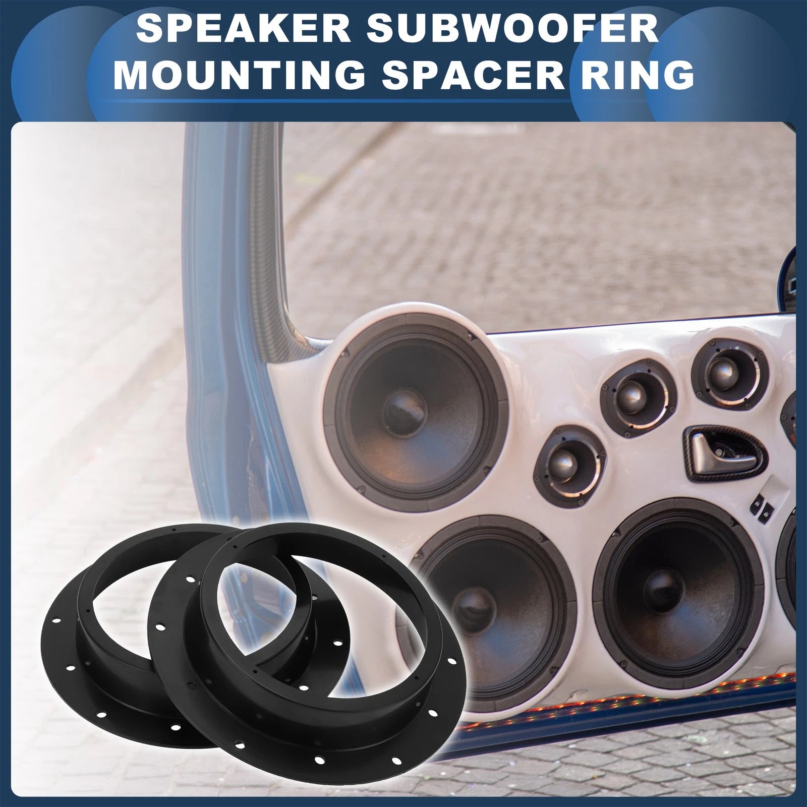 Tweeter Speaker Spacer Ring Adapter Replacement for Volkswagen Transporter T5 (2003–2015)