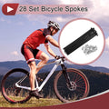 Bicycle Wheel Spokes Carbon Steel 155 mm Black for 12G Set (28)
