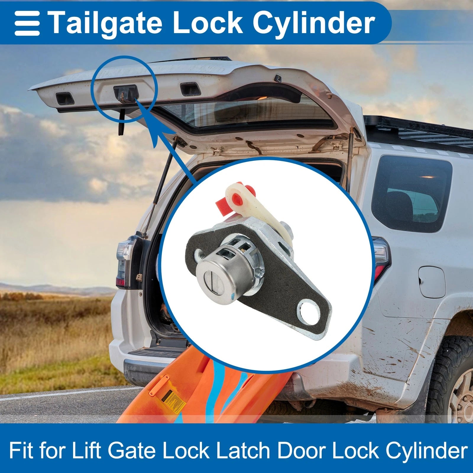 Trunk Lock Cylinder Replacement for Honda Civic with 2 Keys (2012–2021)