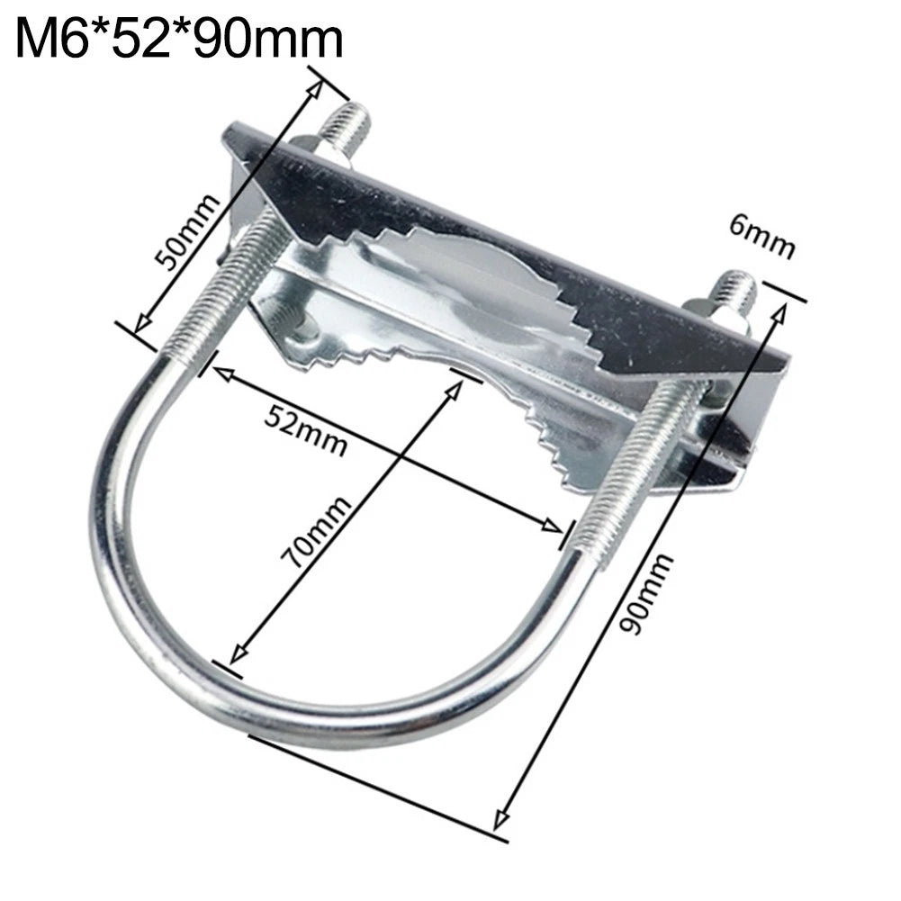 Metal Antenna Mounting Clamp for Pipes 1 to 18 Inch (Rust Resistant)