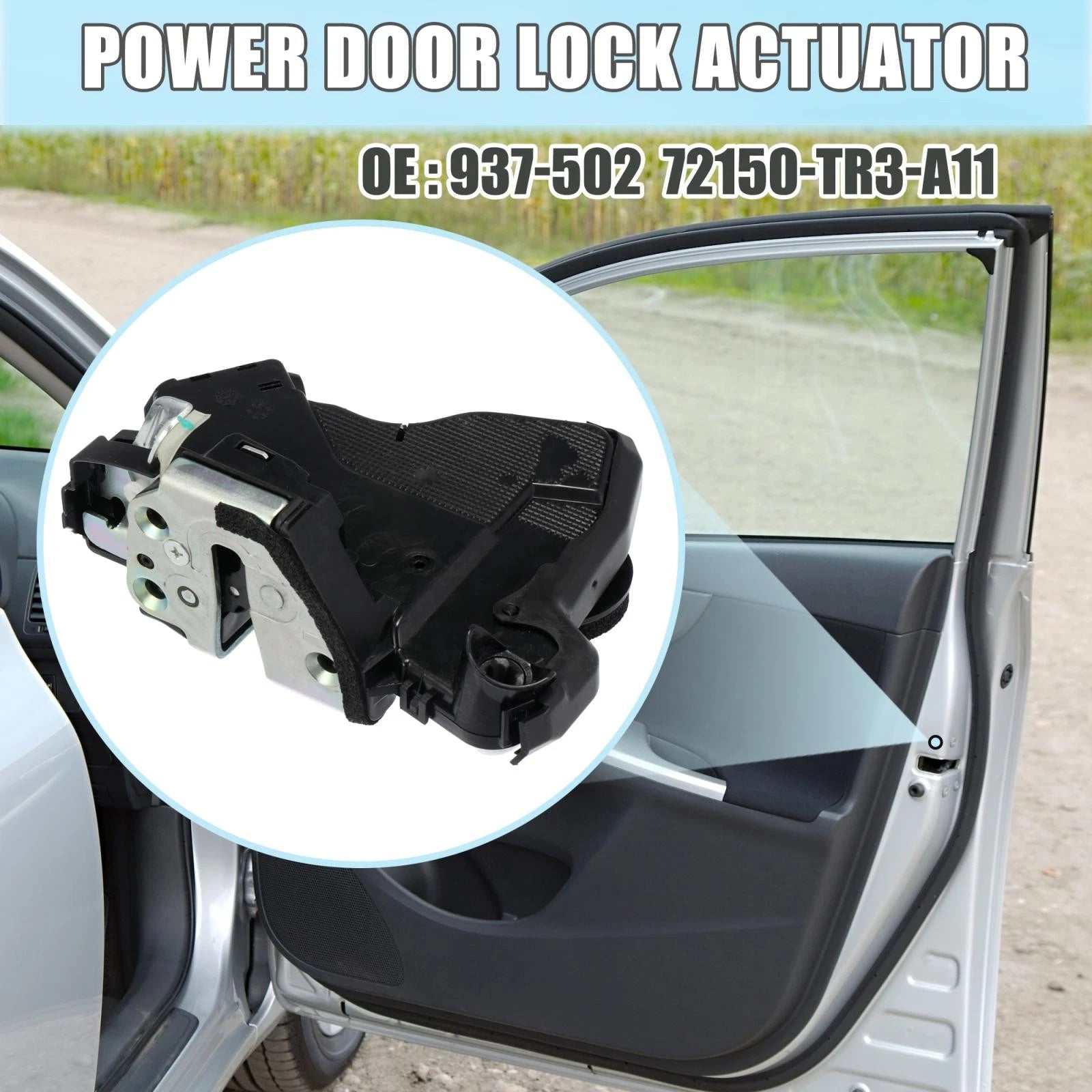 Power Door Lock Actuator Front Left for Honda Civic (2012–2015) MDX (2014–2019)