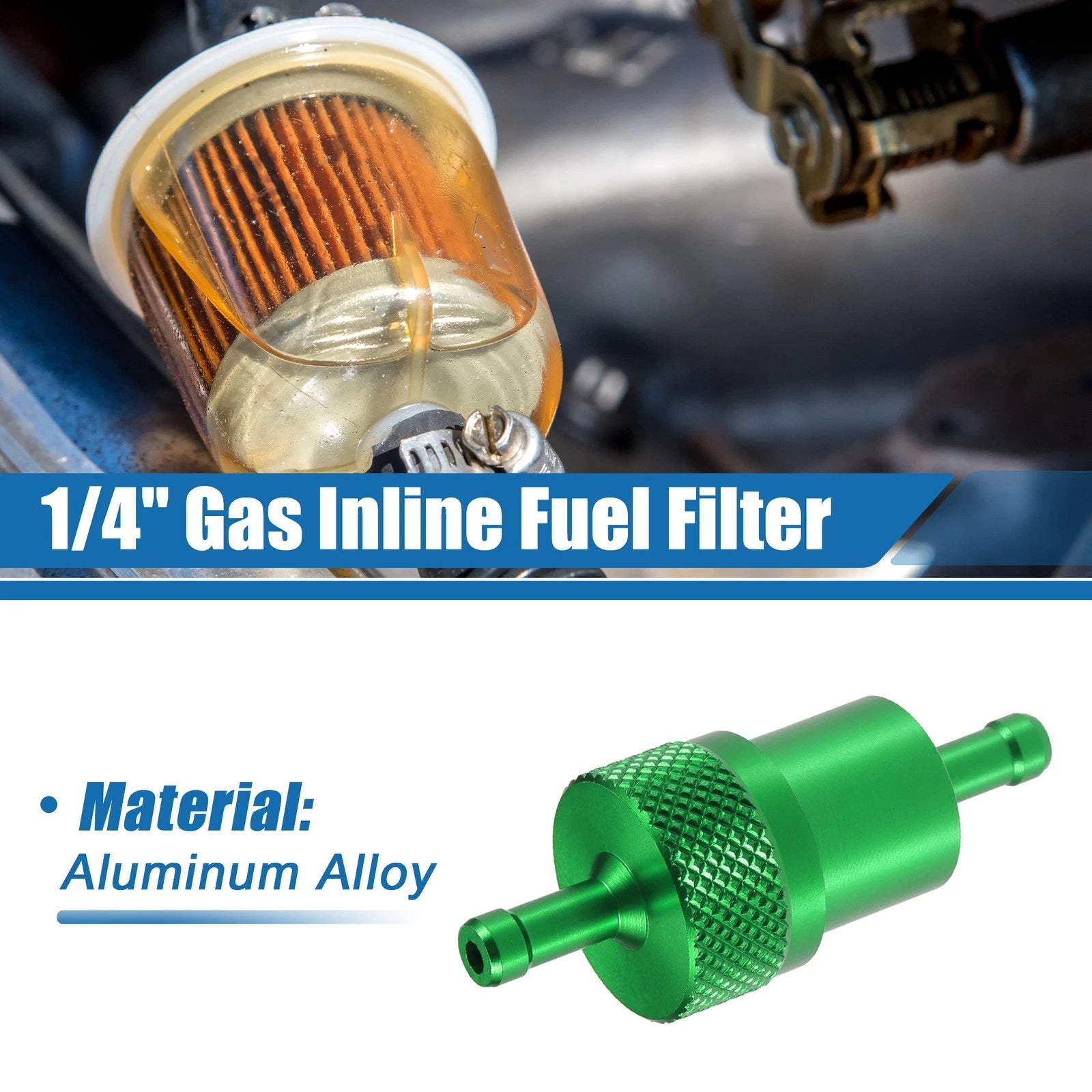 Universal Gas Inline Fuel Filter for Small Engines UTV (Gasoline)