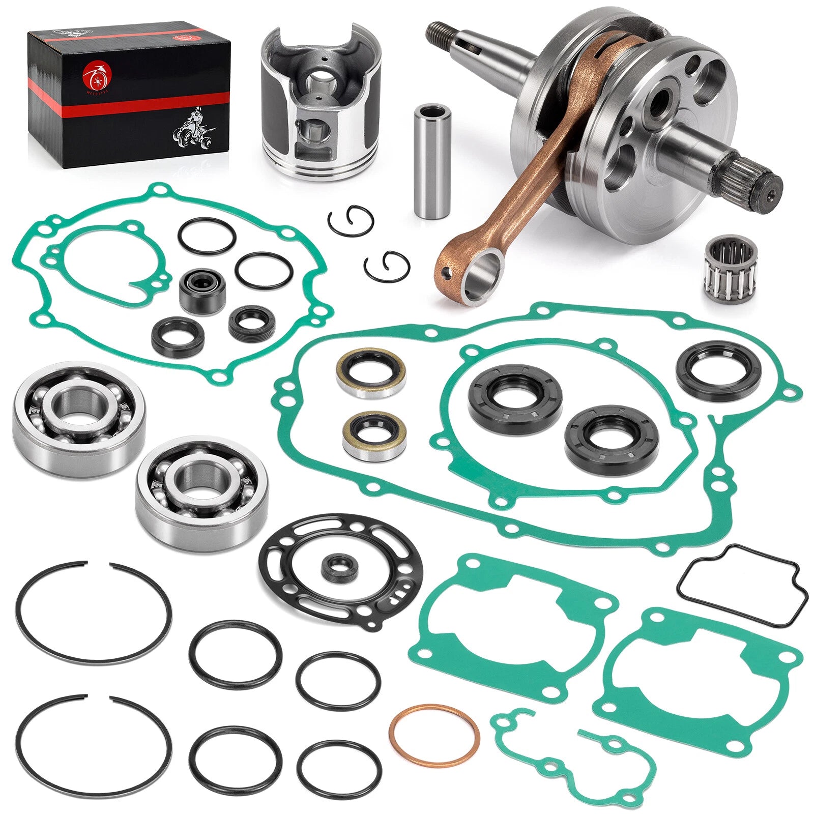 Complete Crankshaft & Engine Rebuild Kit for Kawasaki KX 100 (2001–2005)
