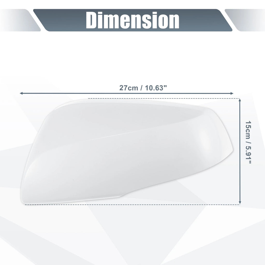 Left Side Car Mirror Cover Caps Replacement White for Toyota RAV4 (2019–2023)