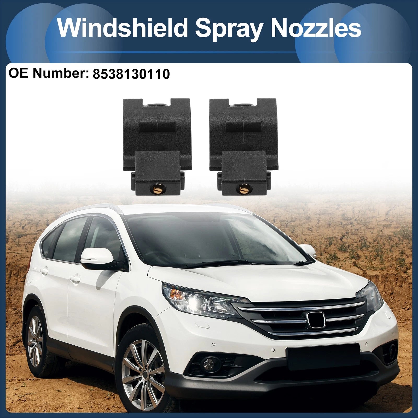 Windshield Washer Nozzle With Hose Kit for Toyota (2006–2013)