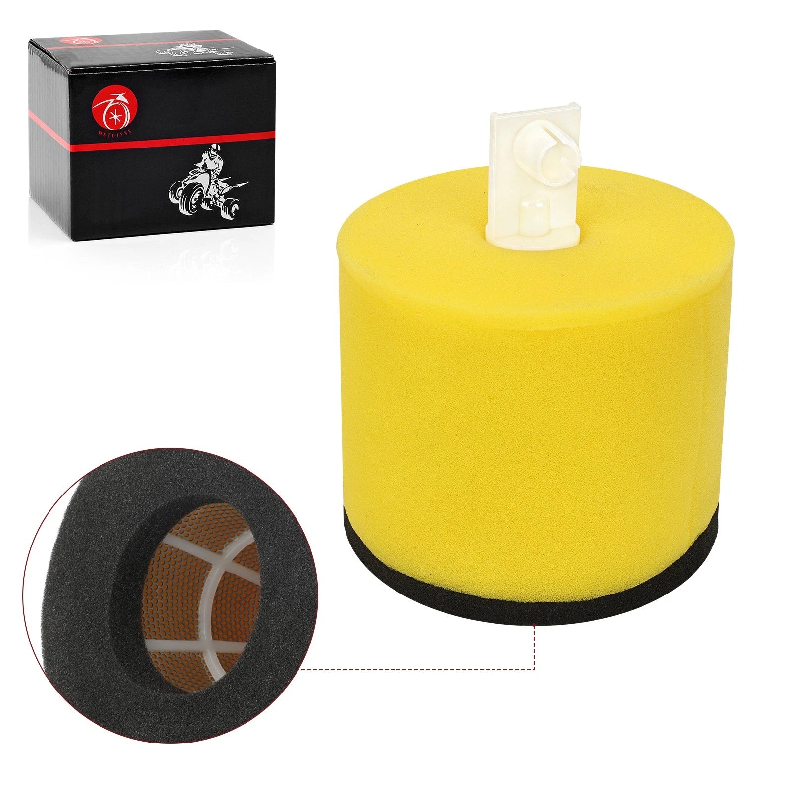 Air Filter & Cage Holder w/ Stopper for Suzuki QuadRacer 450 LT-R450 (2006–2009)