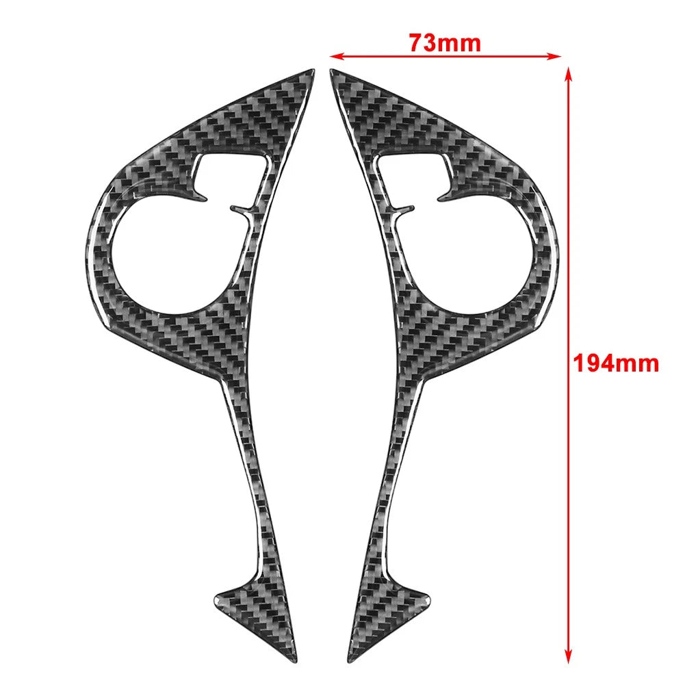 Carbon Fiber Steering Wheel Button Cover For Honda Accord 2013-2017