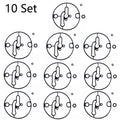 Set of 10 Carburetor Bowl Gasket Kits for Nikki B&S (698781, 796184, 799727)
