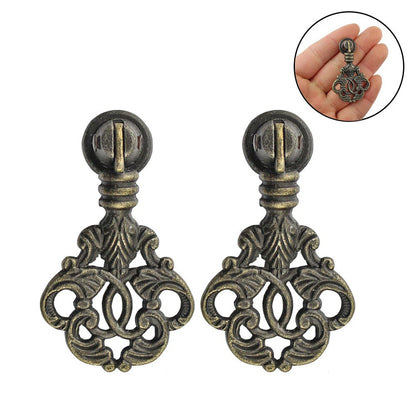 2X Antique Door Cabinet Pull Handles for Furniture