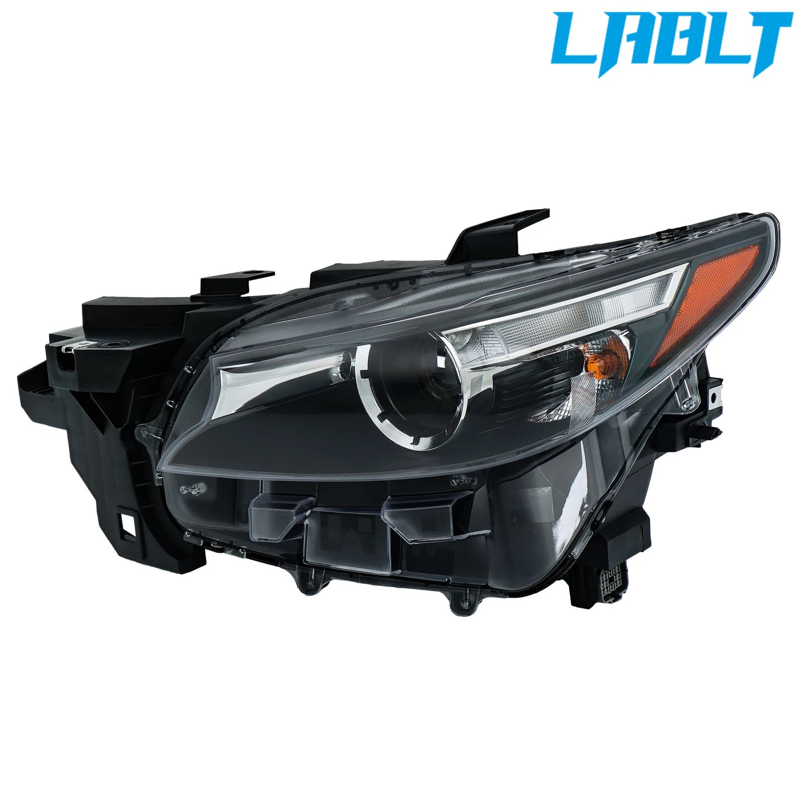Left Headlight for Mazda CX-9 (2016–2021) LABLT LED Black Headlamp