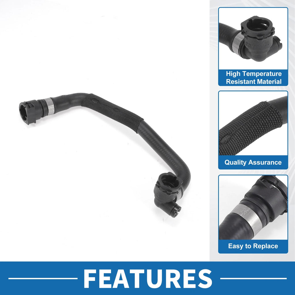 Engine Radiator Hose Replacement for BMW 228i 2.0L (2014–2016) Rubber Black