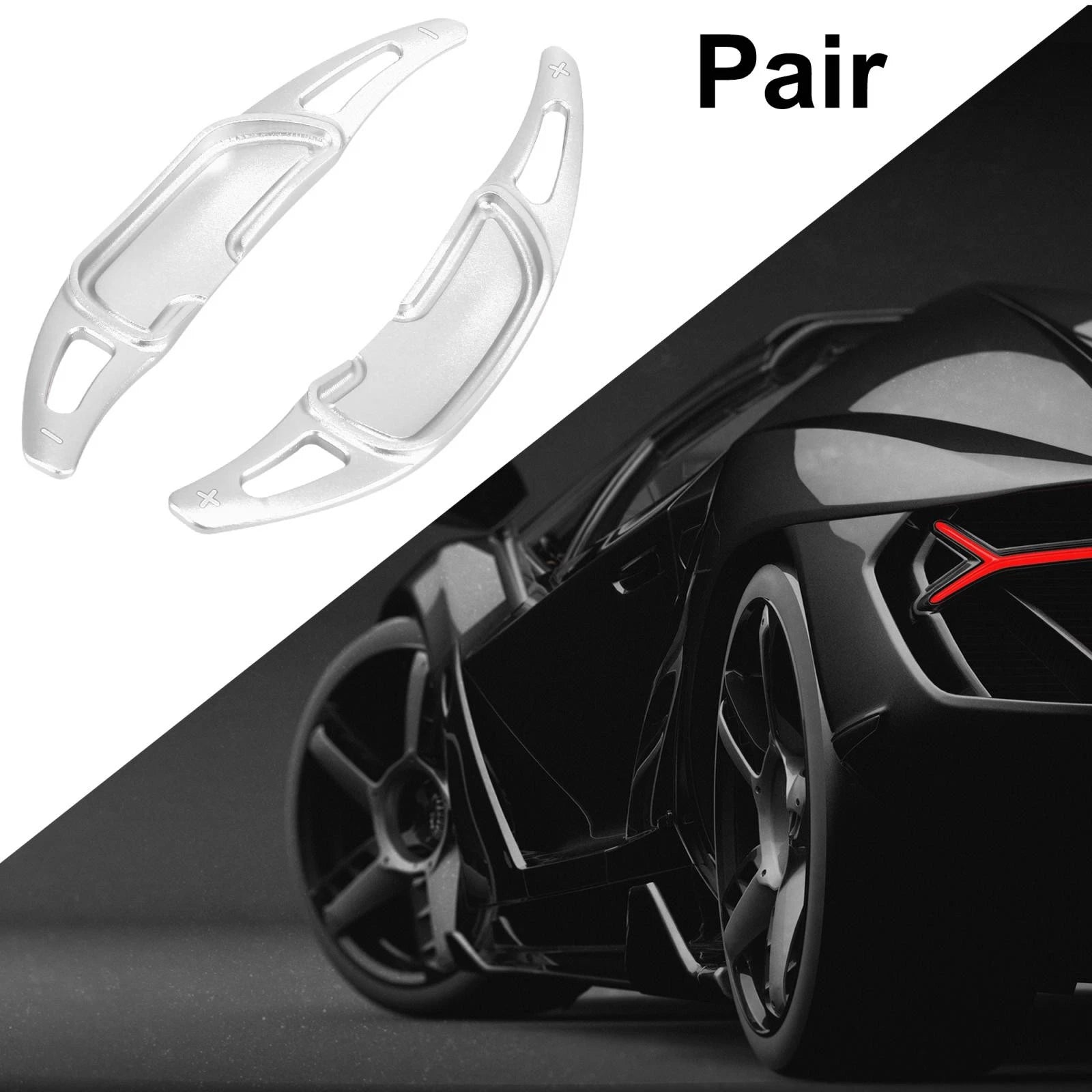 Steering Wheel Shift Paddle Silver Tone for Mercedes-AMG A45 A35 (2013–2018)