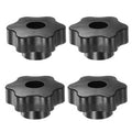Set of 4 Star Shaped Knobs with M8 Threaded Brass Insert for