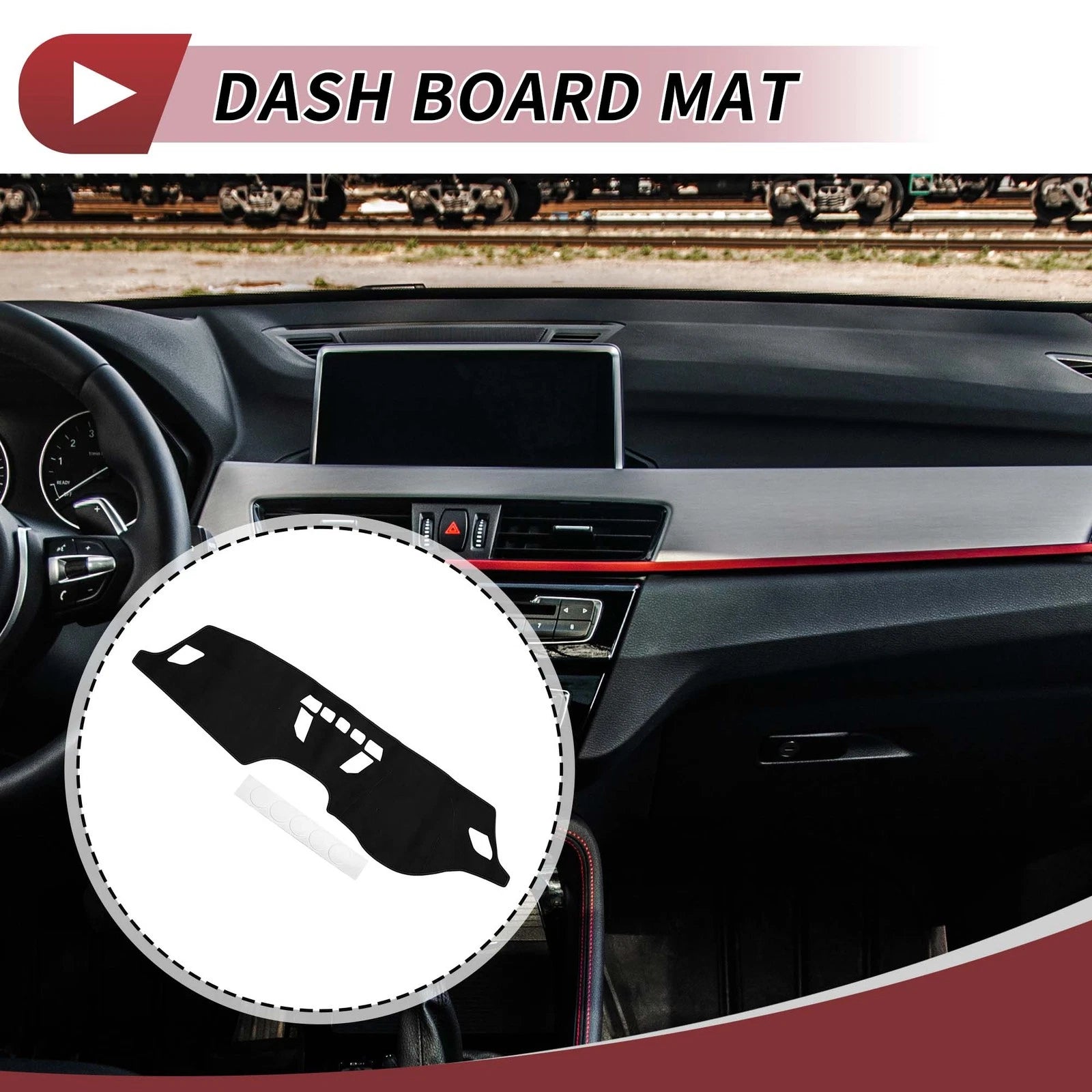 Dashboard Dash Cover Mat for BMW X1 F48 (2016–2022) Sun Protector Pad