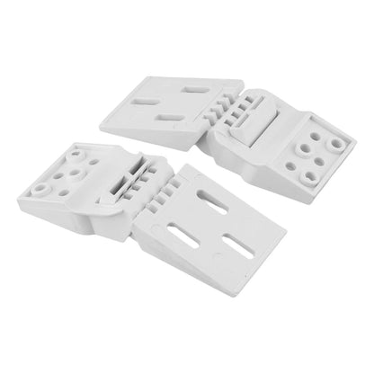 2X Plastic Hinges for Chest Freezers (Adjustable Opening Angle)