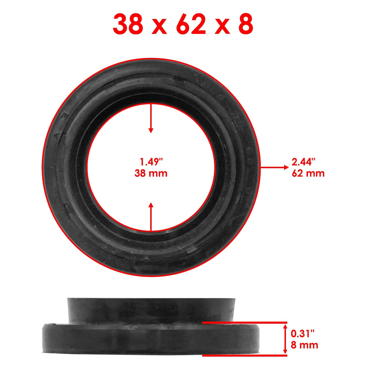 Rear Wheel Ball Bearings Seals Kit for Yamaha Rhino 660 YXR660 (2004–2007)