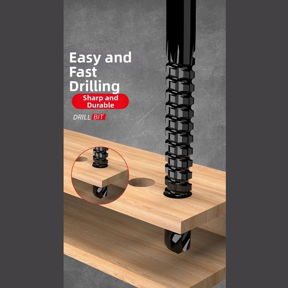 HSS Twist Drill Bit Set (3/4/5/6/6.5/8mm) Nitrided Finish for Drilling