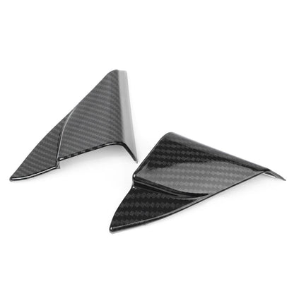 2X Carbon Fiber Interior Front Triangle Frame Cover for Toyota Camry (2018–2023)