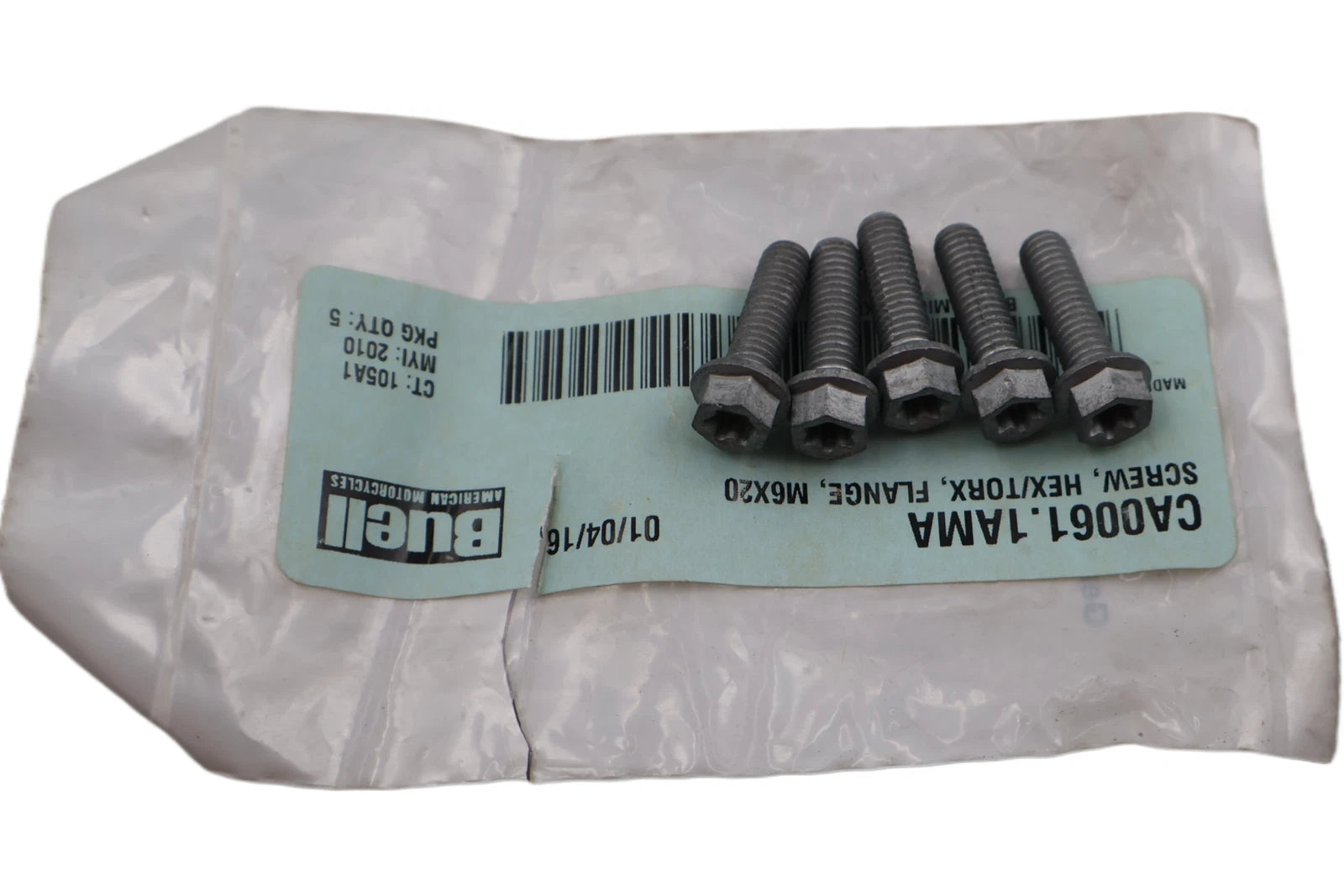Screw Hex/Torx Flange M6X20 for Buell (CA0061.1AMA)