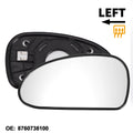 Heated Left Side Mirror Glass Replacement for Hyundai Sonata (1999–2005)