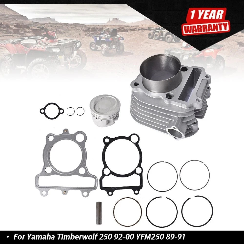 Cylinder Piston Gasket Top End Kit for Yamaha Timberwolf 250 (1989–2000)