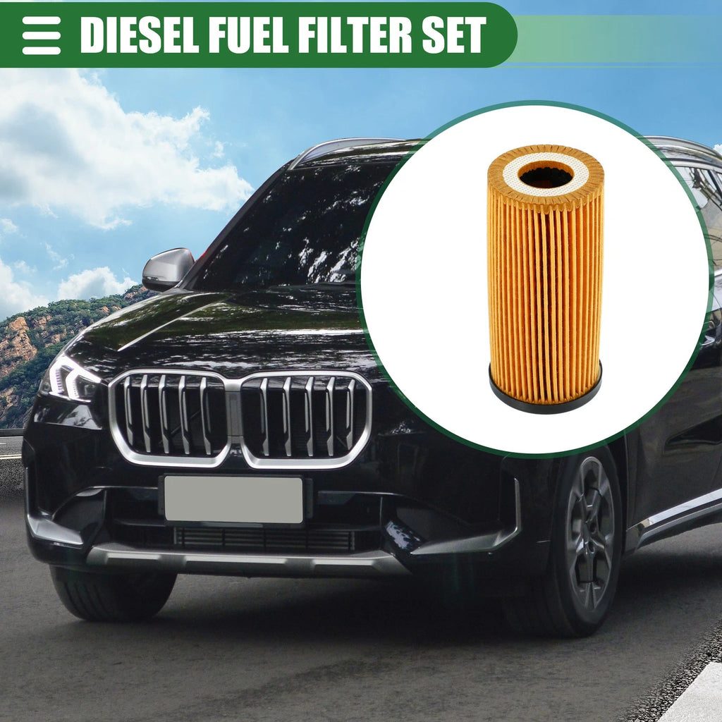 Engine Oil Filter and Fuel Filter Set Replacement for BMW X1 (2000–2022)