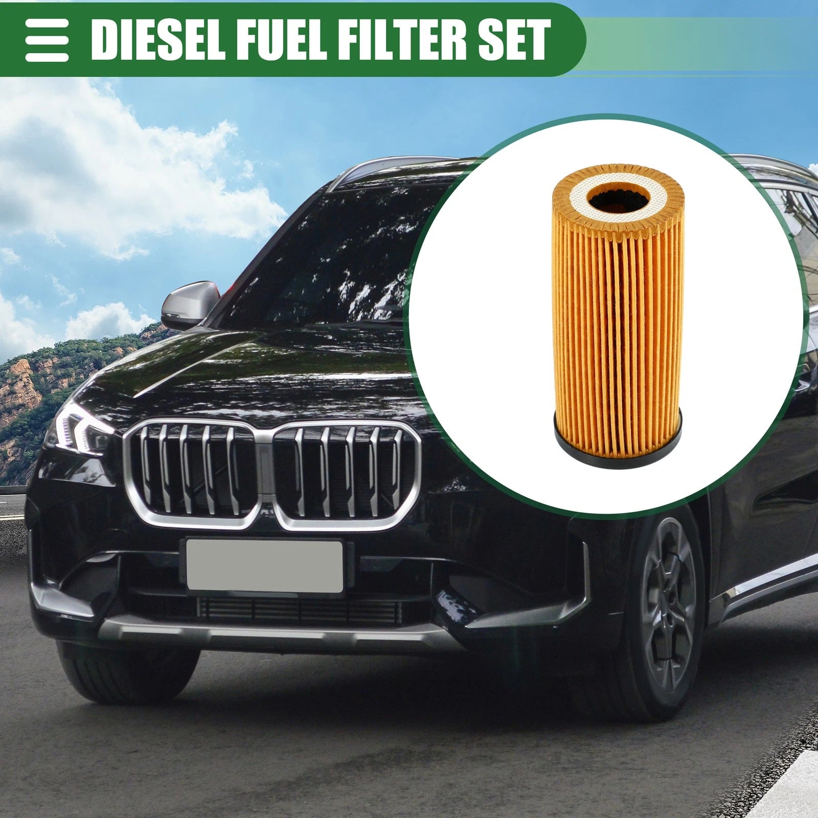 Engine Oil Filter and Fuel Filter Set Replacement for BMW X1 (2000–2022)