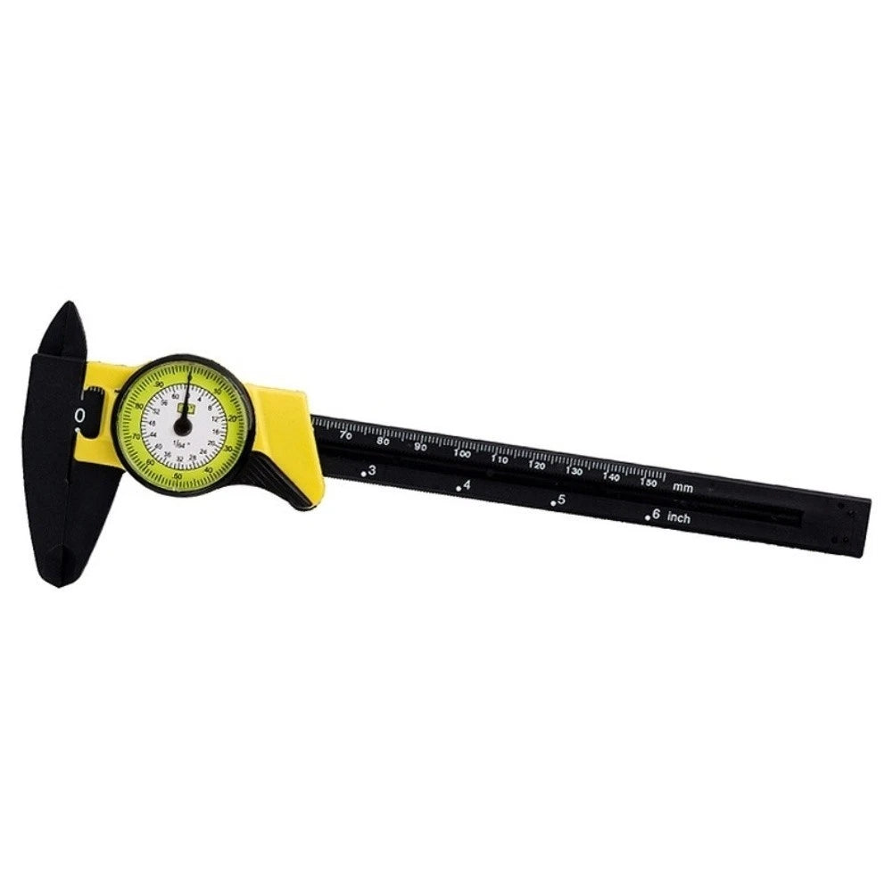 150mm Plastic Caliper with Clear Metric Markings for Quick Reading