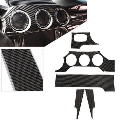 Carbon Fiber Interior Trim Dashboard Panel for Ford Mustang (2015–2019)