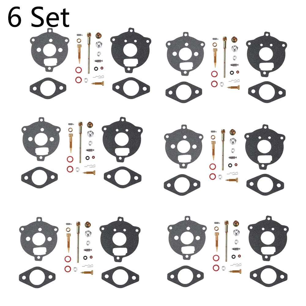 Set of 6 Carburetor Repair Kits for Briggs & Stratton (394693, 291763, 295938)