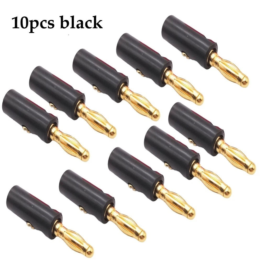 4mm Banana Connector for Speaker Wiring - Screw-lock Design, Tool-free Installation
