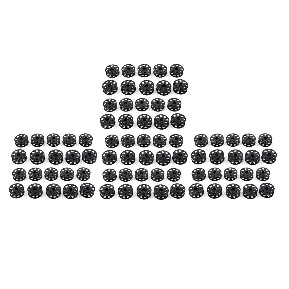 80pcs Slotted Bobbins "M" for Sewing Machines #18034