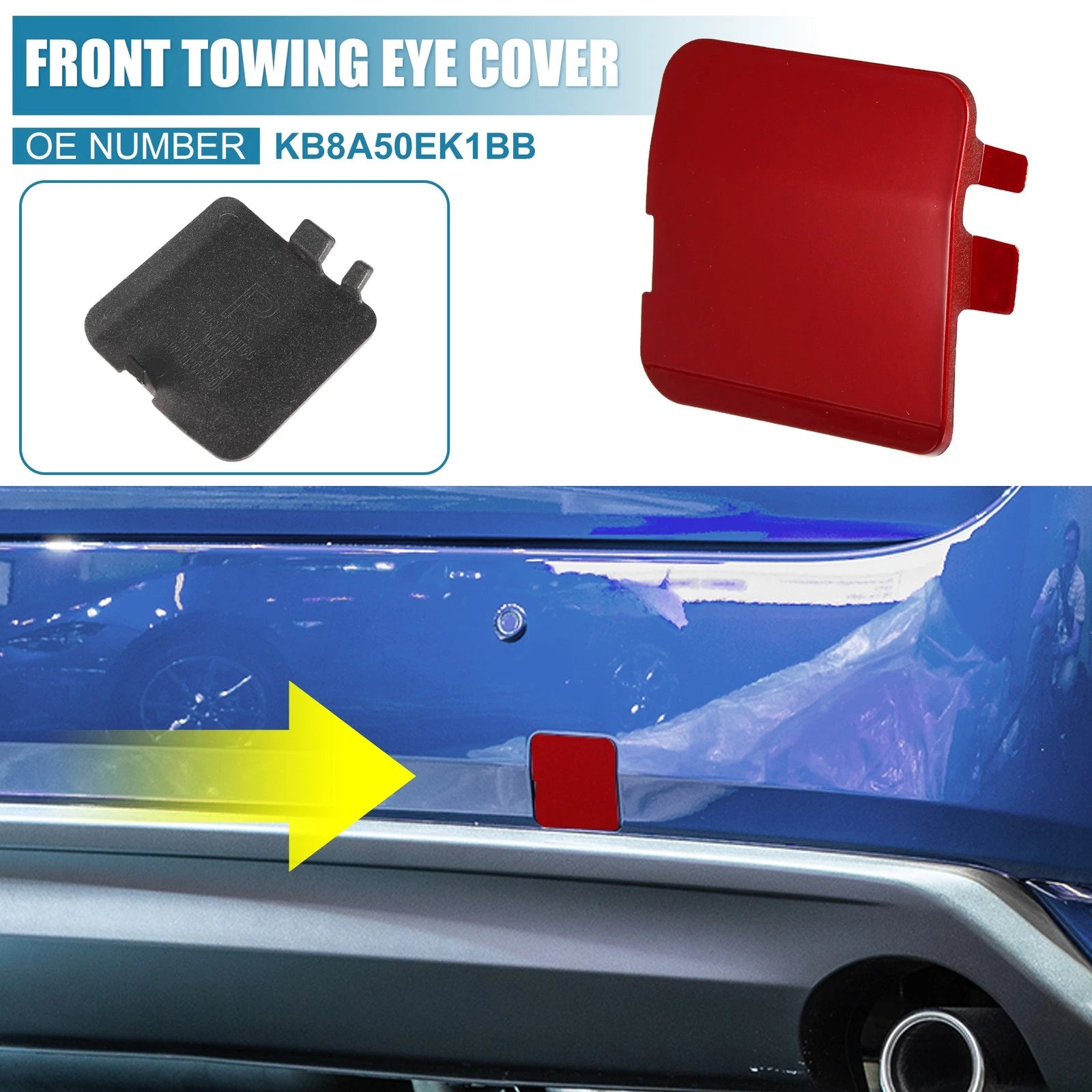 Rear Bumper Tow Hook Cover Eye Cap Replacement for Mazda CX-5 (2017–2021)