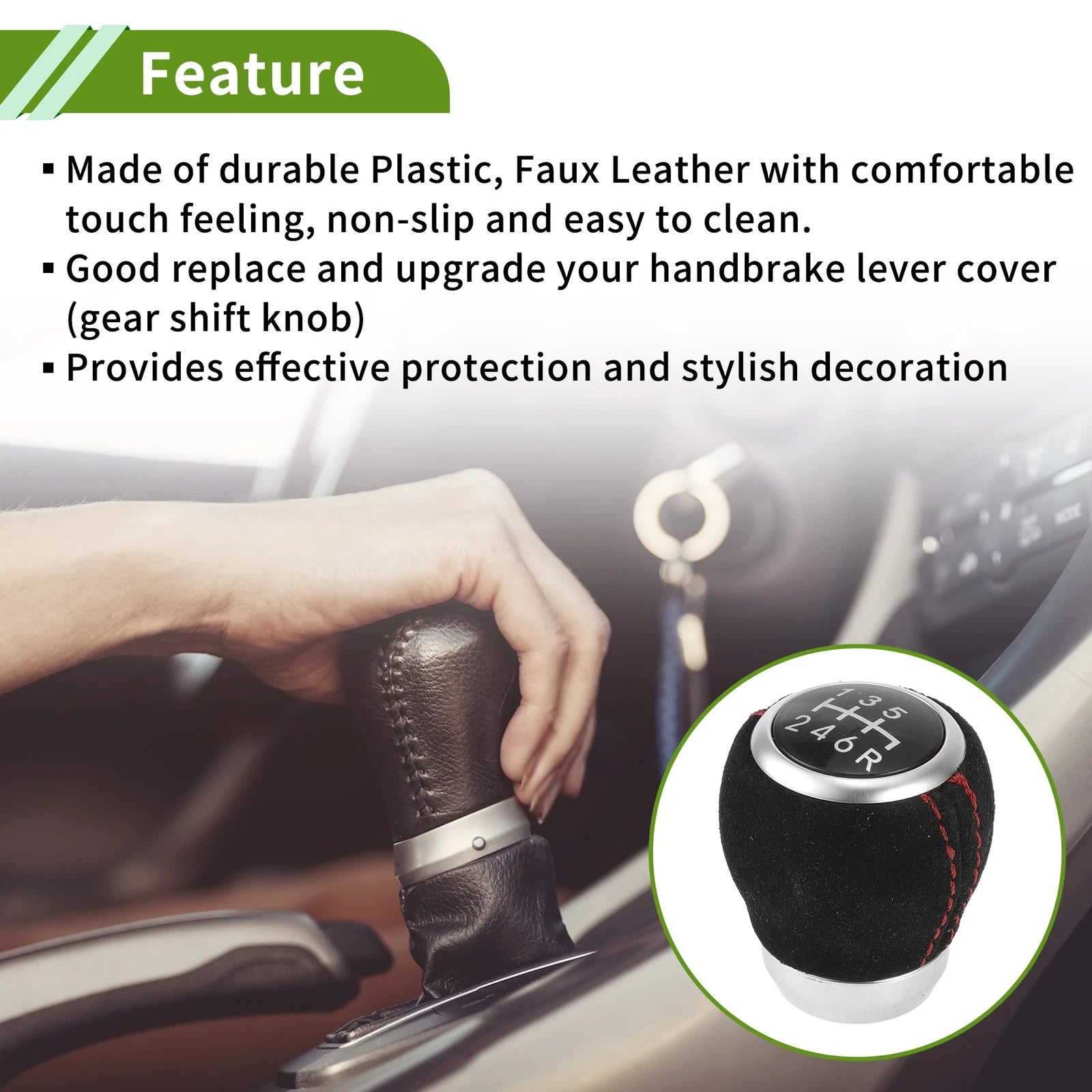 6 Speed Manual Gear Shift Knob Replacement for Subaru Impreza STI (2009–2018)