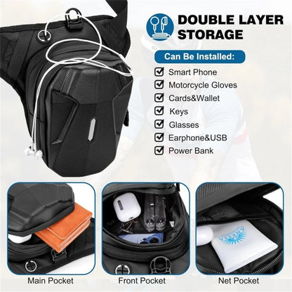 Leg Bag for Motorcycle (21×15×15cm)