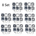 Set of 8 Carburetor Gasket Overhaul Kit for Zama RB-52 C1Q-P22 C1Q-P24 C1Q-P18