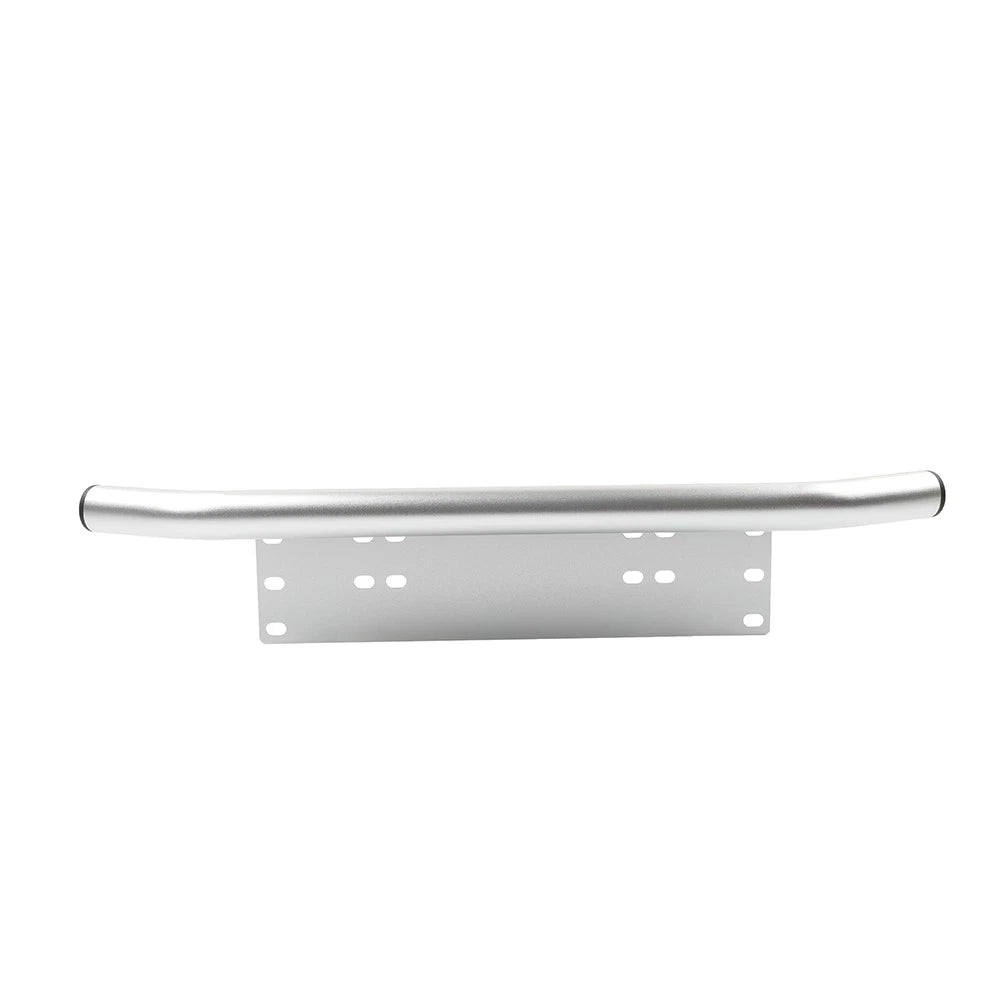 Silver Bull Bar Front License Plate Mount Bracket Off-Road Light Bar Holder