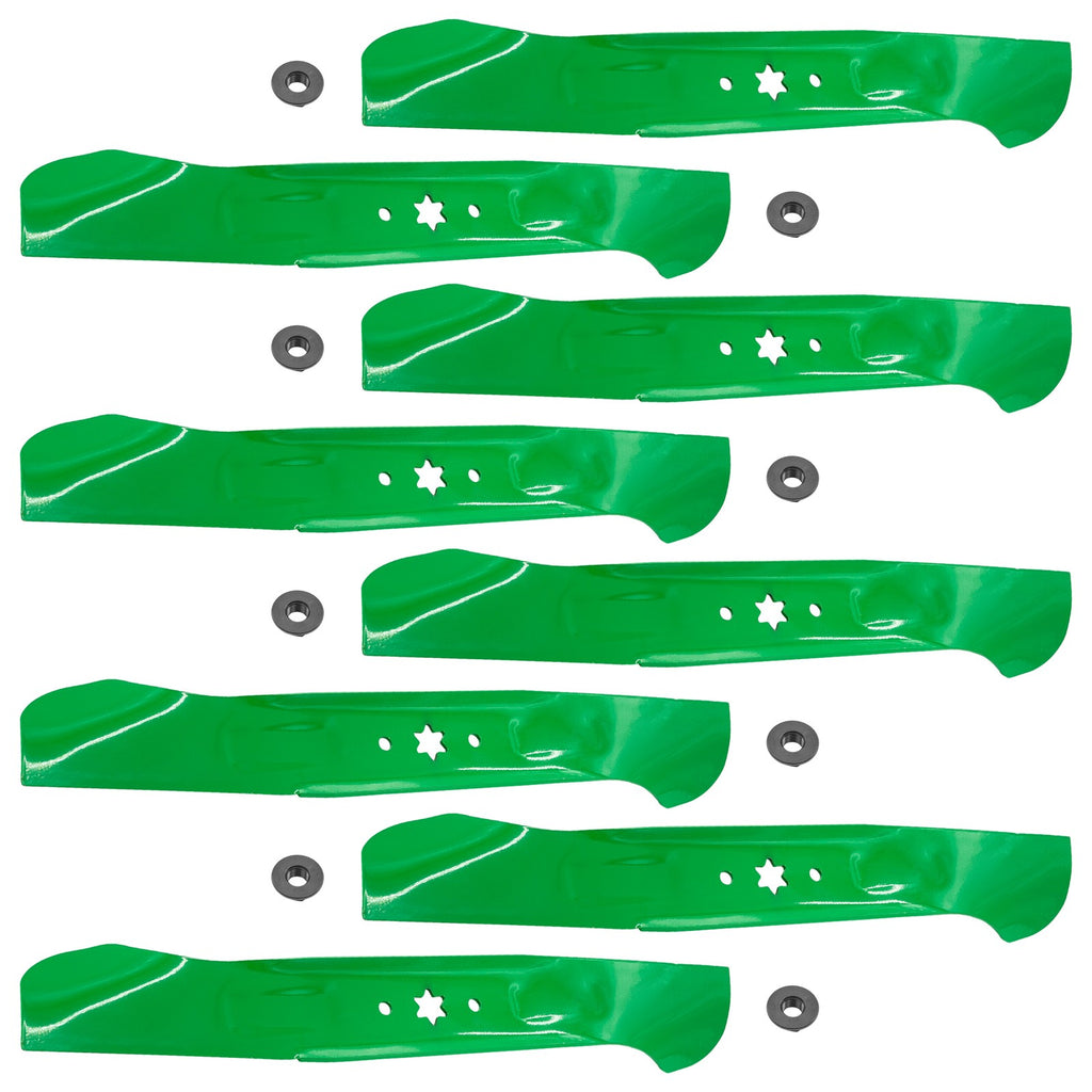 Deck Blades 46 Inch Replacement with Nuts for Cub Cadet LTX1045 (2018–2024)