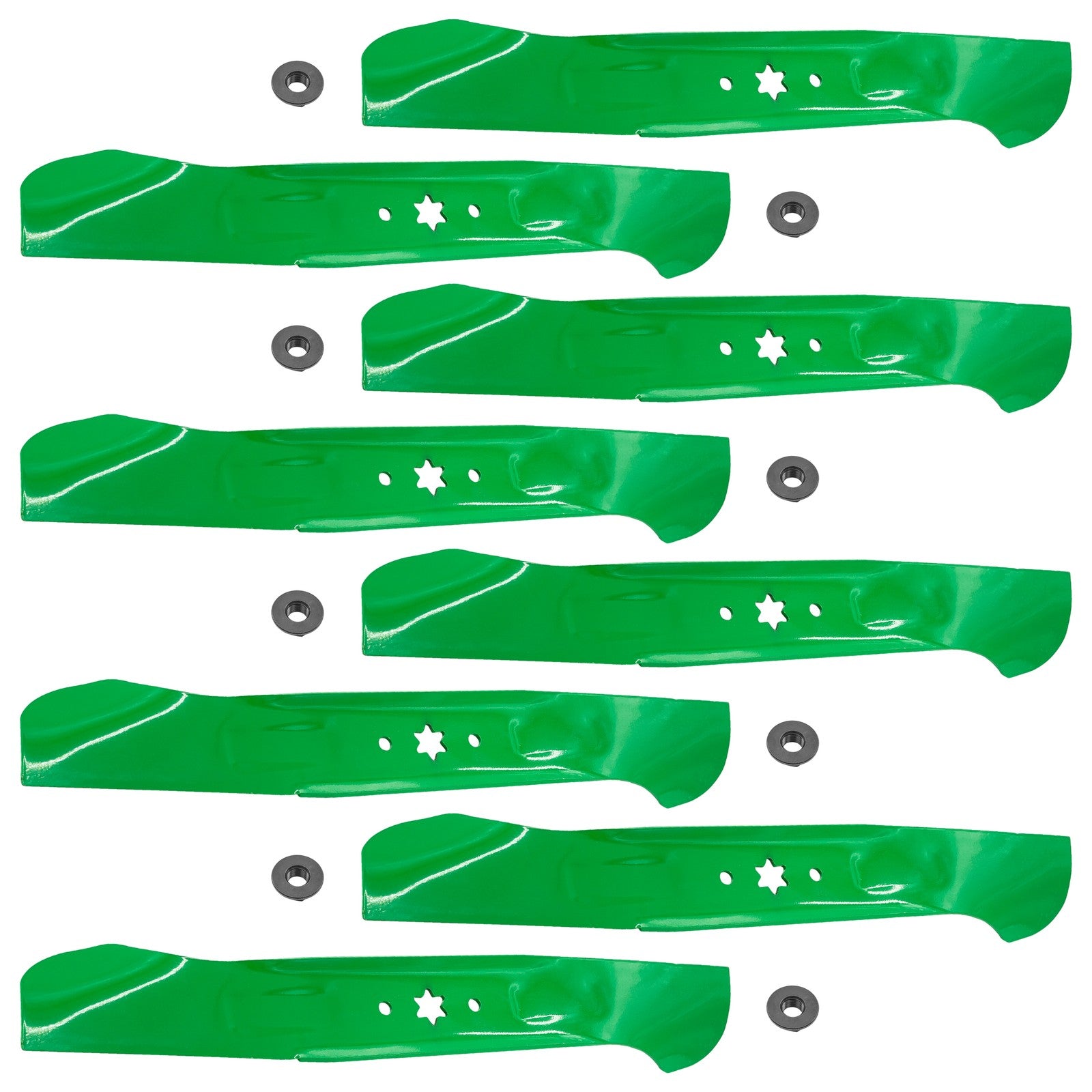Deck Blades 46 Inch Replacement with Nuts for Cub Cadet LTX1045 (2018–2024)