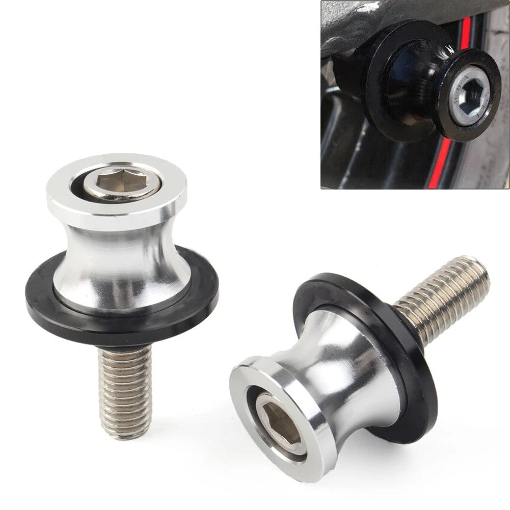 10mm Swingarm Spools Slider for Kawasaki ZX6R (1998–2011) - Silver