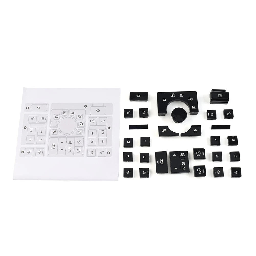 Inner Window Lift Switch Terrain Mode Button Cover For Land Rover Range Rover