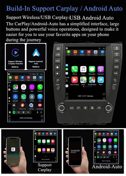 9.7" Android 11 Stereo Radio GPS for Lexus ES Series (2006–2012)