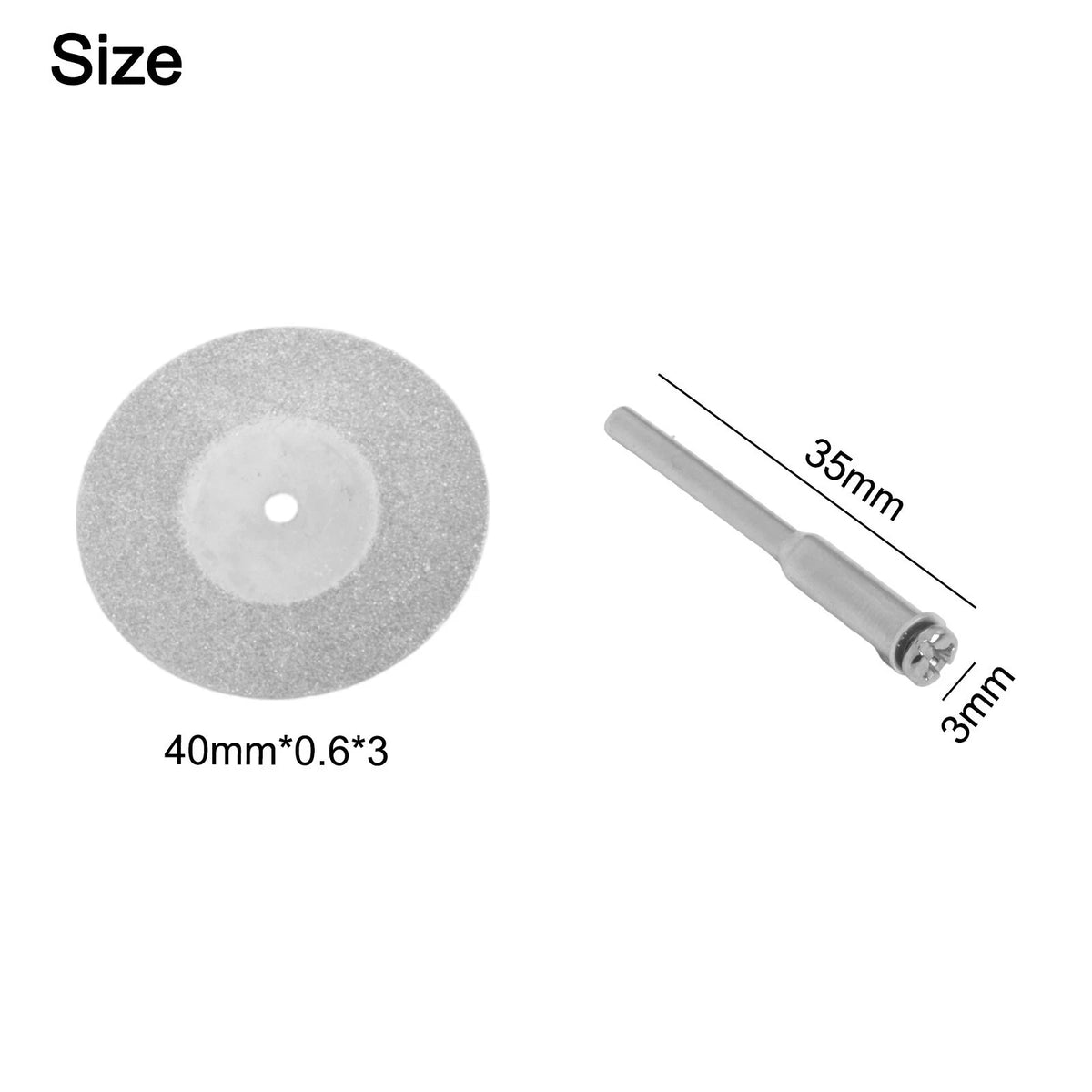 Set of 2 Mini Diamond Cutting Discs for Circular Saw Blade