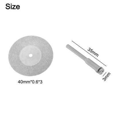 Set of 2 Mini Diamond Cutting Discs for Circular Saw Blade