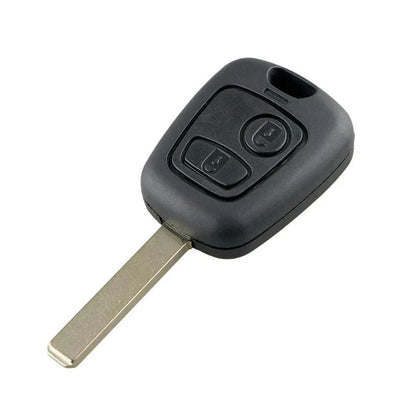 2 Buttons Key Replacement Shell Housing with VA2 Blade for Peugeot 206 (1998–2012)