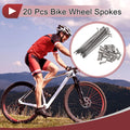 Bicycle Spokes Replacement 69mm Stainless Steel Silver Set for 13G Wheel