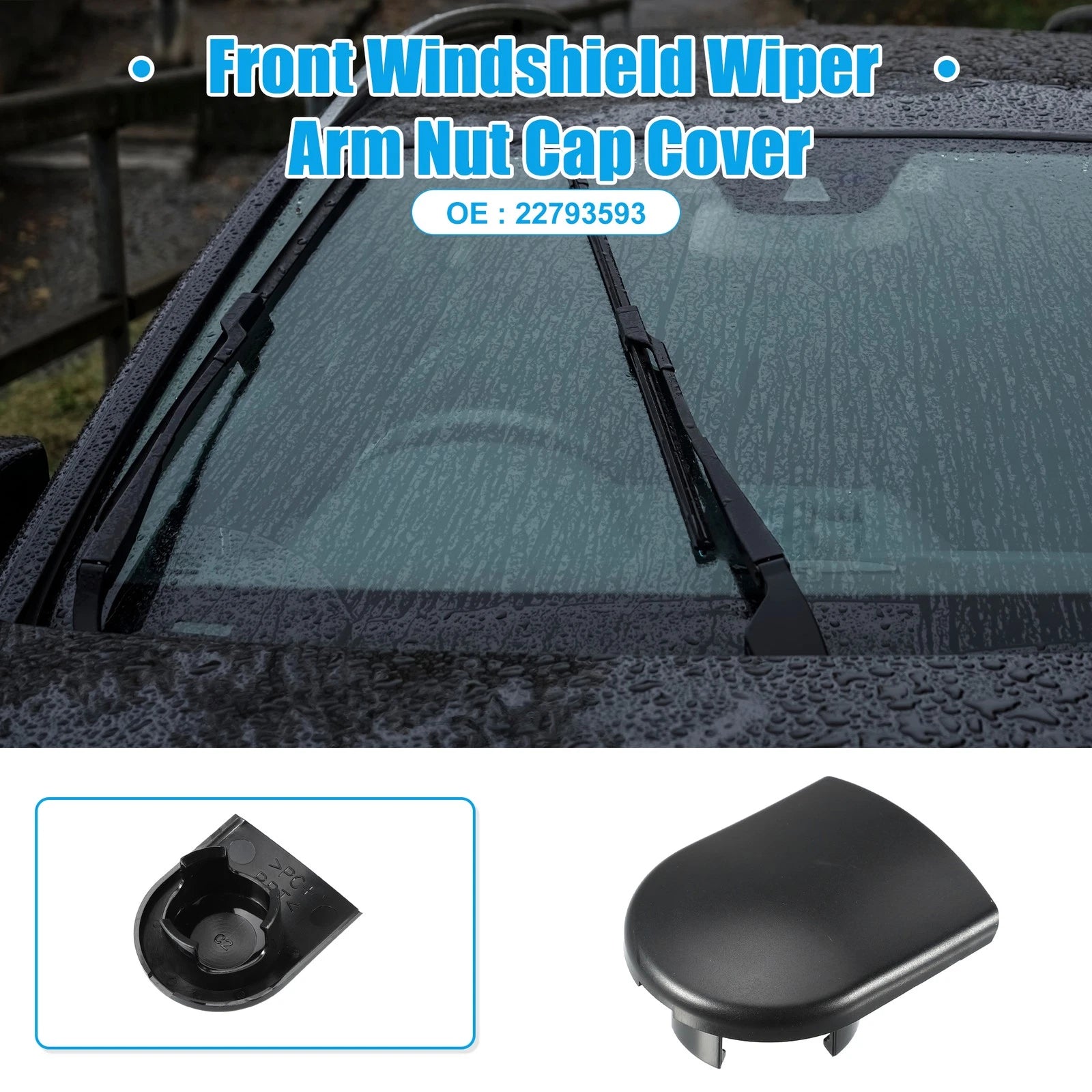 Front Windshield Wiper Arm Nut Cap for Chevy Silverado 1500 (2019–2023)