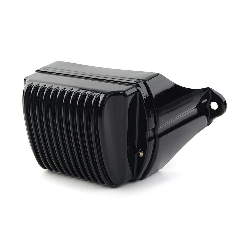 Black Front Voltage Regulator Cover Accent for Harley Bagger (1997–2011)