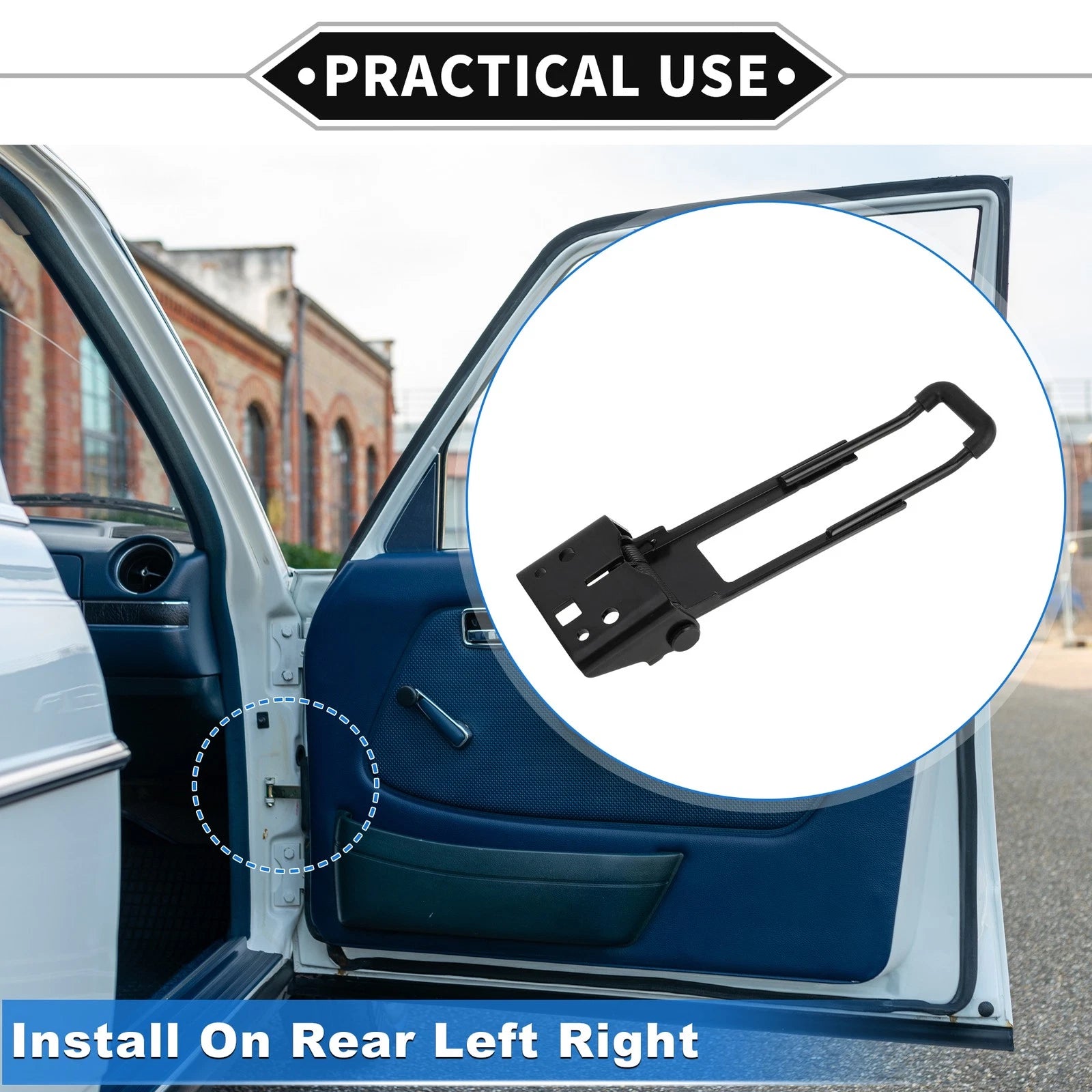 Rear Left Door Check Strap Limiter Stopper for Dodge Sprinter 2500 3500 (2014–2018)