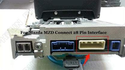 28-Pin Reversing Camera Connection Cable for Mazda MZD Connect (2014–2020)